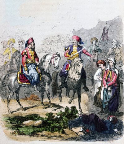La Bataille de Nezib (Nisib, Nizib, Nizip) 24 juin - Jean Adolphe Beauce