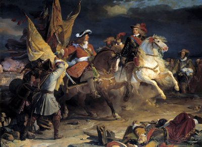 Bataille de Villaviciosa remportée par le maréchal duc de Vendôme sur le comte de Stahremberg le 10/12/1710 - Jean Alaux