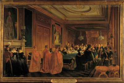 La reine Victoria recevant le roi Louis-Philippe Ier à Windsor - Jean Alaux