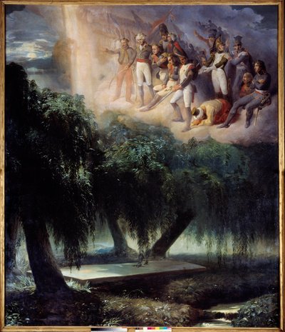 Le tombeau de Sainte-Hélène : allégorie à l
