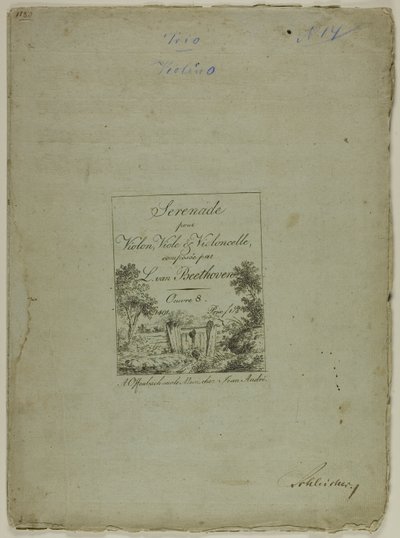 Sérénade pour violon, alto et violoncelle, composée par Ludwig von Beethoven - Jean Andre