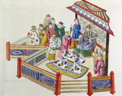 Scène devant le Seigneur. Dessin tiré d