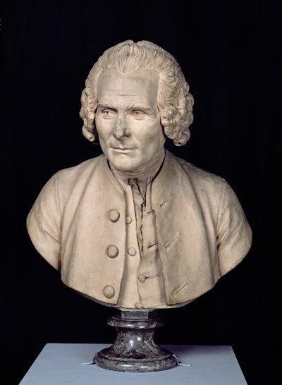 Buste de Jean-Jacques Rousseau (1712-78) - Jean Antoine Houdon