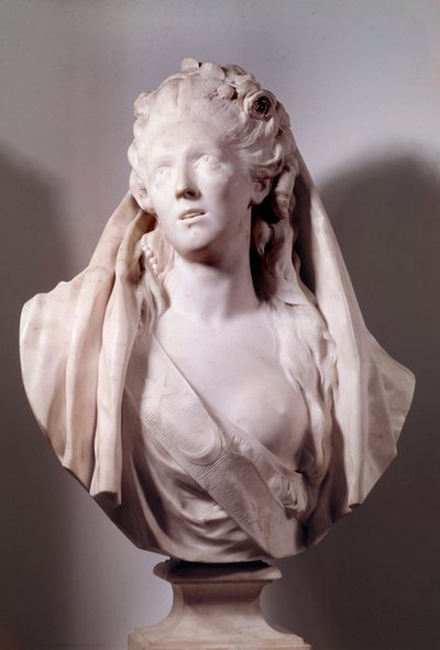 Buste de Sophie Arnould (1740-1802) chanteuse représentée dans le rôle d