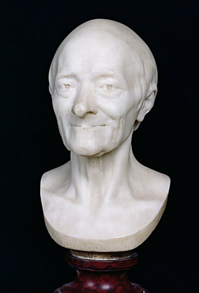 Buste de Voltaire (1694-1778) sans sa perruque, 1778 - Jean Antoine Houdon