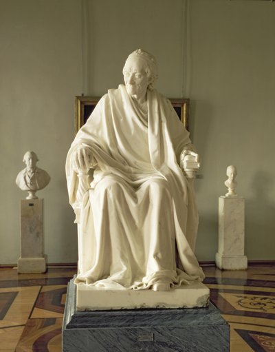 François Marie Arouet Voltaire (1694-1778) 1781 (marbre) - Jean Antoine Houdon