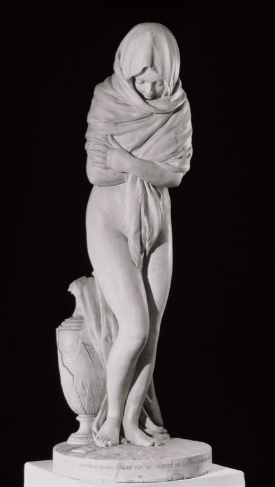Hiver, ou La Femme Frileuse (marbre) - Jean Antoine Houdon