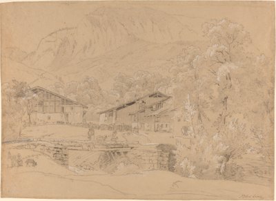 Un village alpin en été - Jean Antoine Linck
