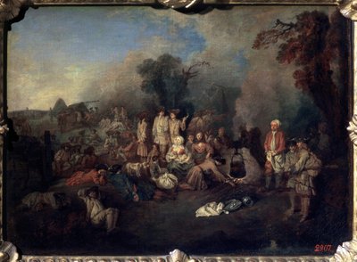 Bivouac - Jean Antoine Watteau