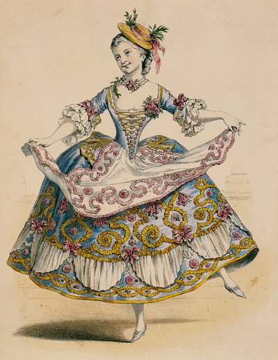 Courtisan en costume rural à la fête galante, d