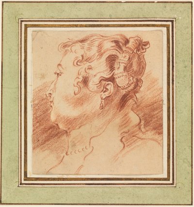 Étude de tête de femme - Jean Antoine Watteau