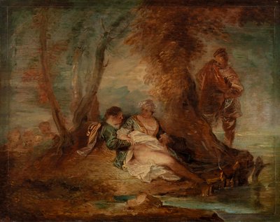 Figures dans le paysage - Jean Antoine Watteau
