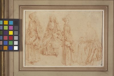 Quatre dames - Jean Antoine Watteau