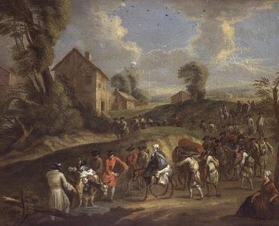 Infanterie en marche - Jean Antoine Watteau