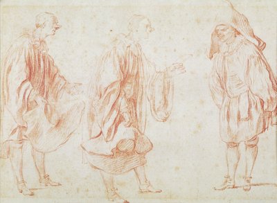 Acteurs italiens - Jean Antoine Watteau