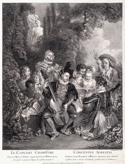 Le Concert Champêtre, 1735 - Jean Antoine Watteau
