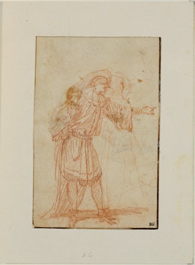 Le docteur, personnage de la Comedie italienne, et une femme … - Jean Antoine Watteau