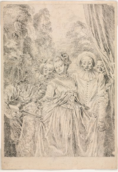 Les vêtements sont italiens, 1715-16 - Jean Antoine Watteau