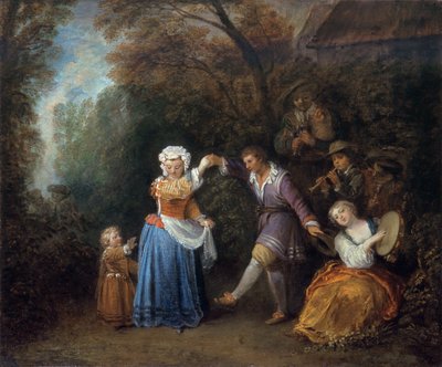 La danse country - Jean Antoine Watteau