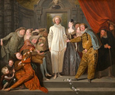 Les Comédiens italiens, probablement 1720 - Jean Antoine Watteau