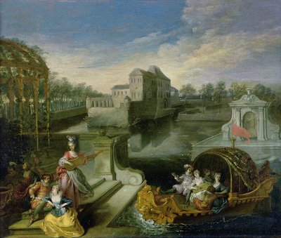 Le Printemps : Fête champêtre dans un jardin d