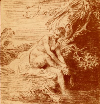 Le bain de Diane - Jean Antoine Watteau
