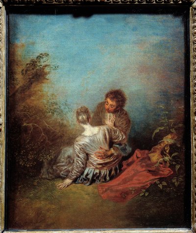 Le faux pas - Jean Antoine Watteau
