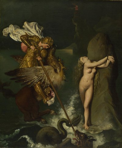 Angélique sauvée par Ruggiero - Jean Auguste Dominique Ingres