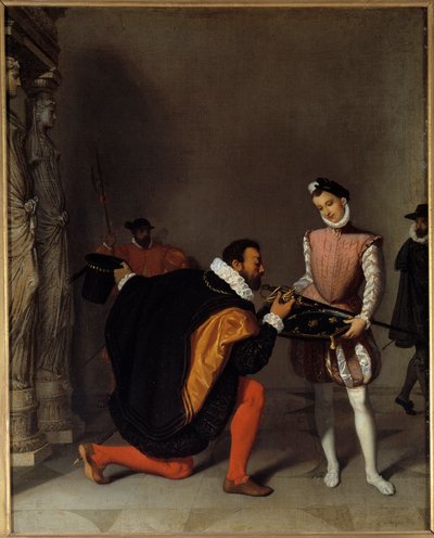Don Pedro de Toledo, ambassadeur de Philippe II, embrassant l