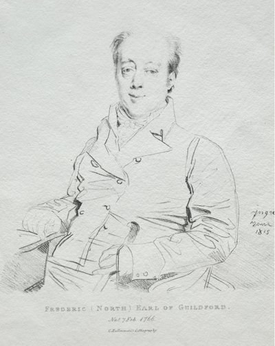 Frédéric 5ème comte de Guilford, 1815 - Jean Auguste Dominique Ingres