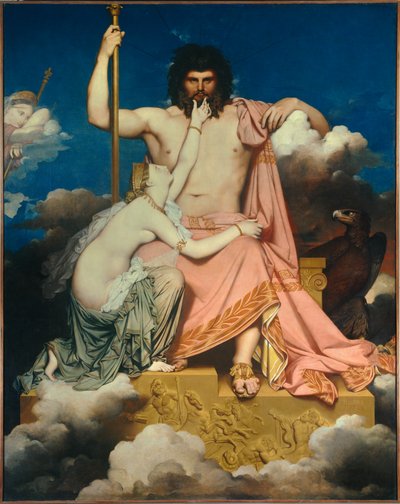 Jupiter et Thétis. Peinture de Jean Auguste Dominique Ingres - Jean Auguste Dominique Ingres
