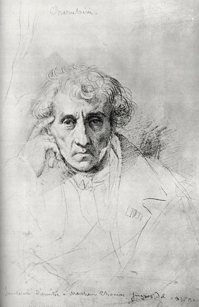 Luigi Cherubini 1760-1842, compositeur italien, 1830 - Jean Auguste Dominique Ingres