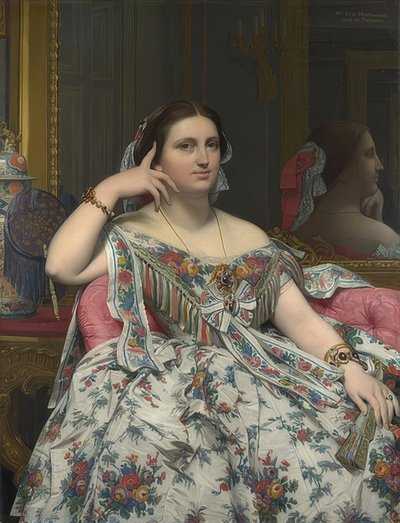 Madame Moitessier. 1856 - Jean Auguste Dominique Ingres