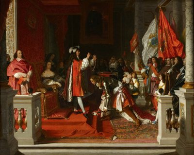 Le maréchal Berwick recevant de la part du roi Philippe V d