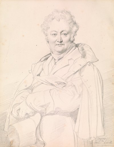 Portrait de Guillaume Guillon-Lethière - Jean Auguste Dominique Ingres