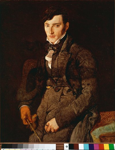 Portrait de Jean Pierre François Gilibert. Peinture inachevée représentant un ami d