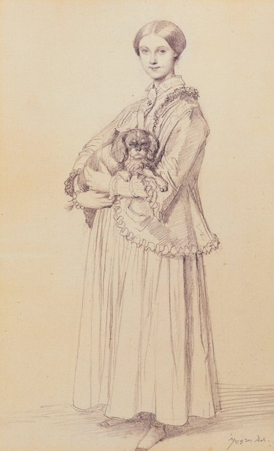 Portrait de Mademoiselle Marie Reiset, plus tard Vicomtesse Adolphe-Louis-Edgar de Segur-Lamoignon, 1850 - Jean Auguste Dominique Ingres