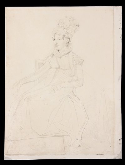 Portrait de la reine Caroline Murat - Jean Auguste Dominique Ingres