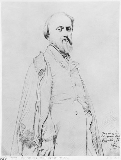 Portrait du peintre Hippolyte Flandrin, 1844 - Jean Auguste Dominique Ingres