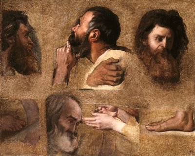 Études pour Jésus parmi les docteurs - Jean Auguste Dominique Ingres