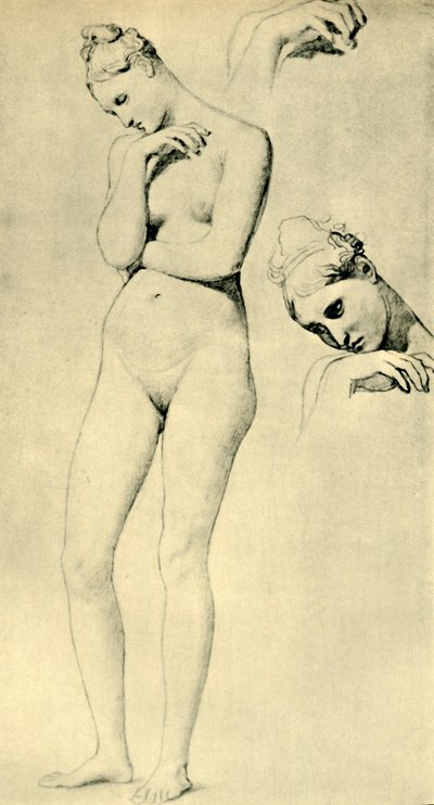 Études pour la figure de Stratonice, vers 1834-1840, 1943 - Jean Auguste Dominique Ingres