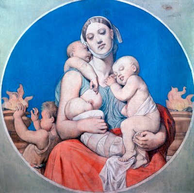 Étude pour le vitrail de la Chapelle Saint Ferdinand, 1833 - Jean Auguste Dominique Ingres