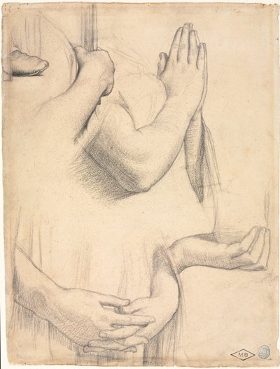Étude de mains - Jean Auguste Dominique Ingres
