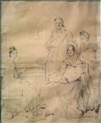 La famille Stamaty - Jean Auguste Dominique Ingres