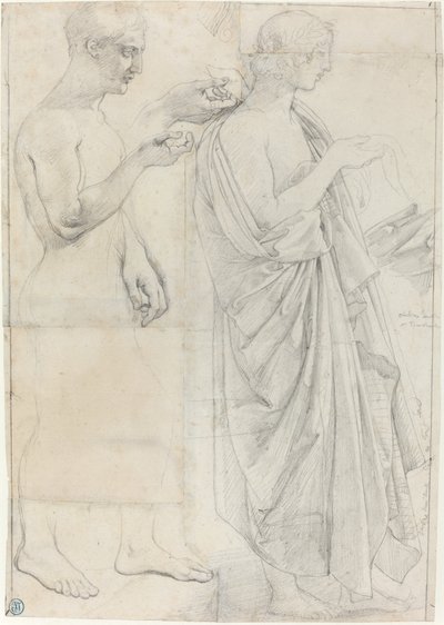 Deux études de Virgile - Jean Auguste Dominique Ingres
