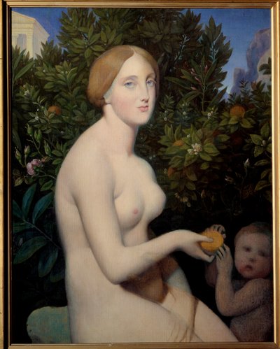 Vénus à Paphos, portrait de Madame Balay. Peinture par Jean Auguste Dominique Ingres, complétée par Alexandre Desgoffe - Jean Auguste Dominique Ingres