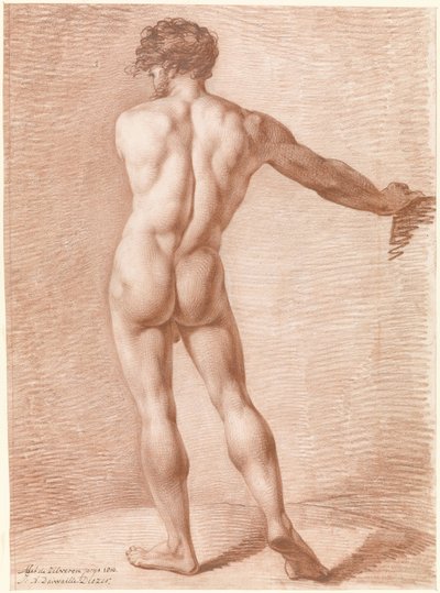 Étude de figure de nu debout - Jean Augustin Daiwaille