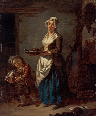 Une cuisinière et une soubrette - Jean Baptiste (1728 1806) Charpentier