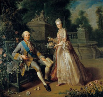 Louis Jean Marie de Bourbon, duc de Penthièvre et sa fille Louise Adélaïde - Jean Baptiste Charpentier