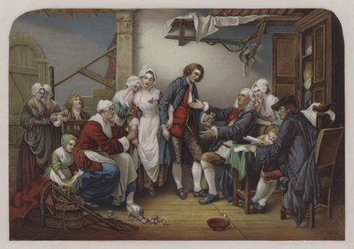 La mariée du village - Jean Baptiste (after) Greuze